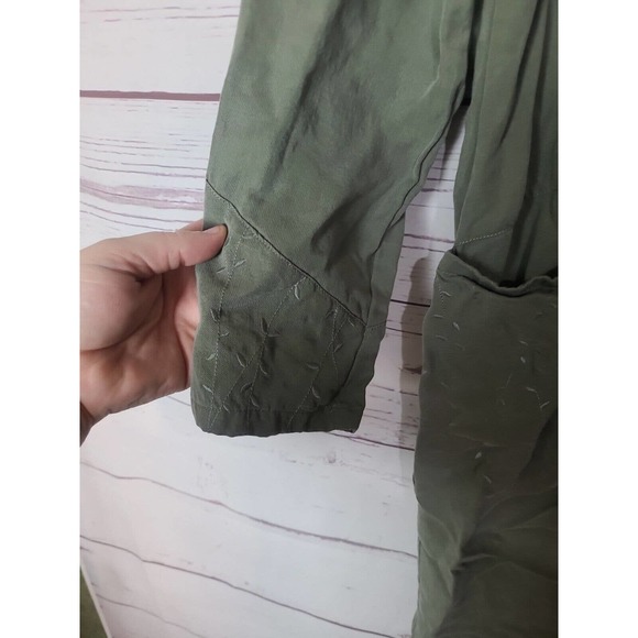 J. Jill Green Pocket 100% Tencel Long Sleeve Maxi Dress Womans Size Medium - Picture 4 of 5